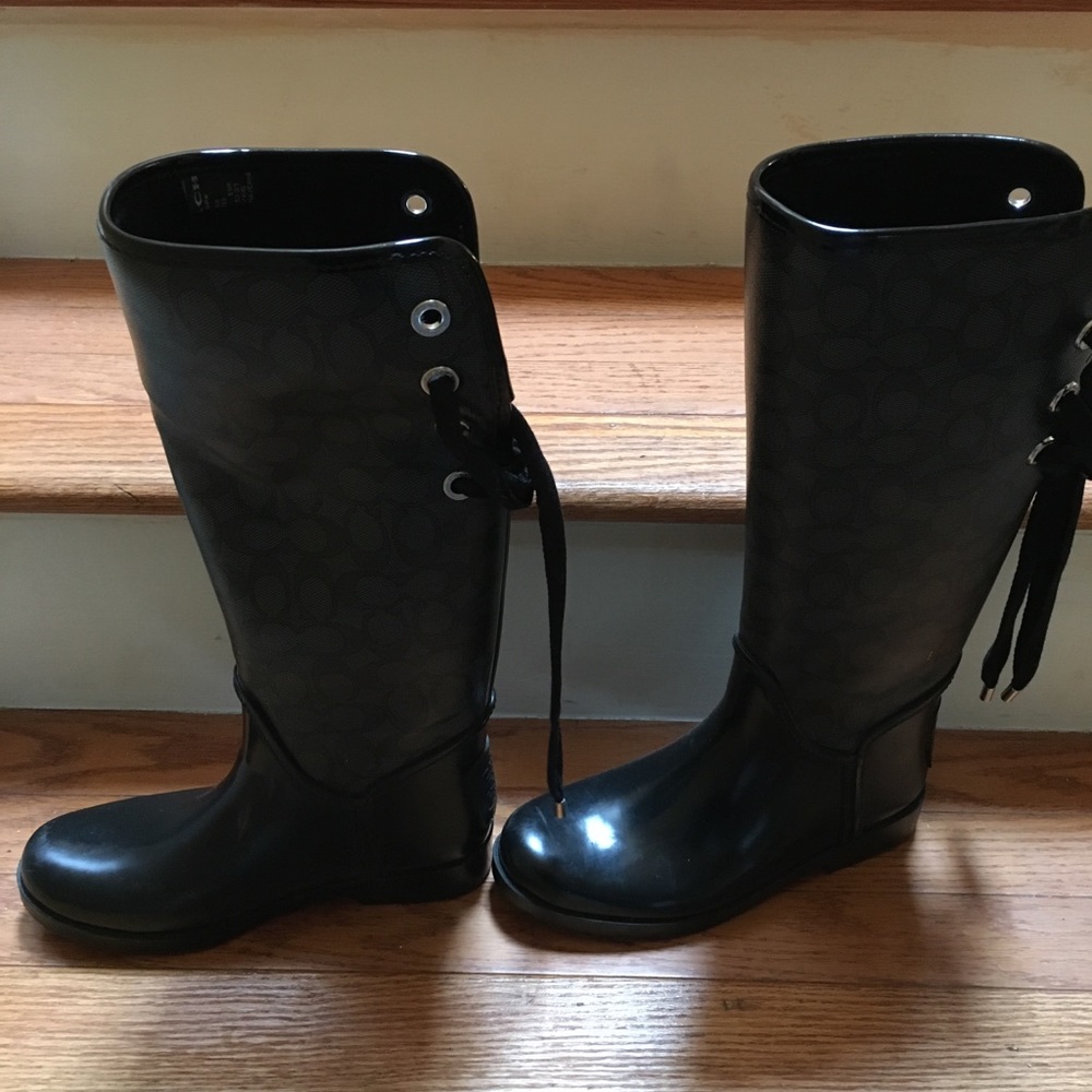 Coach rain boots